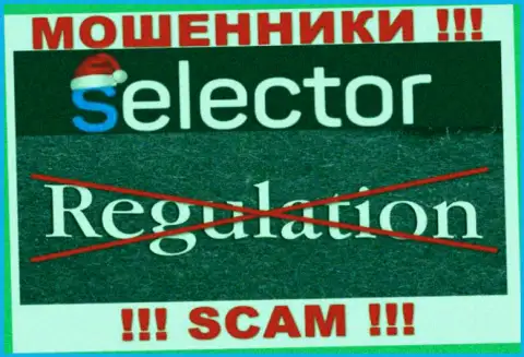Знайте, контора Selector Casino не имеет регулятора - это АФЕРИСТЫ !