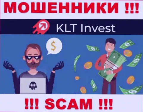 Не надо погашать никакого комиссионного сбора на доход в KLTInvest Com, ведь все равно ни рубля не выведут