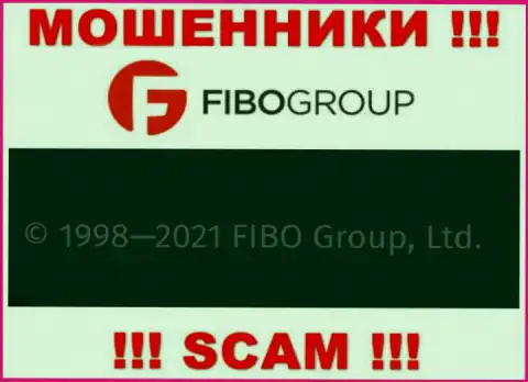 На официальном сайте Фибо Групп аферисты пишут, что ими владеет FIBO Group Ltd
