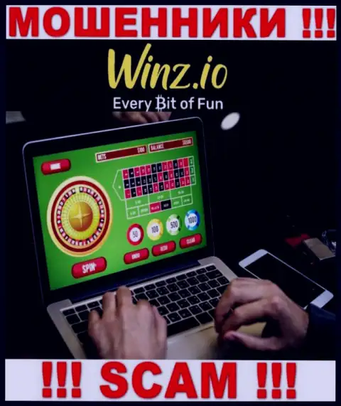 Сфера деятельности интернет-ворюг Винз - это Casino, но помните это разводилово !!!