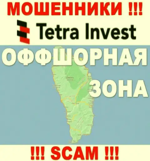 В компании Tetra Invest спокойно оставляют без средств лохов, поскольку зарегистрированы в оффшорной зоне на территории - Dominica