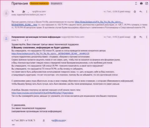 Ворюги Школа безопасных инвестиций грозятся расправиться через Роскомнадзор и Следственный Комитет РФ