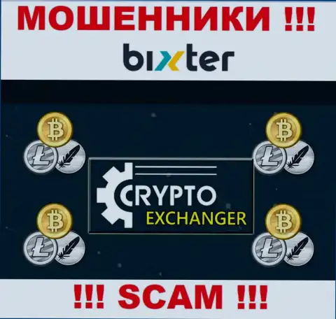 Bixter - это бессовестные internet-махинаторы, вид деятельности которых - Крипто обменник