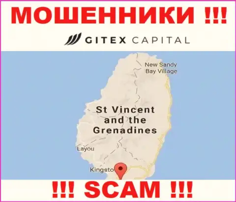 На своем веб-сайте GitexCapital написали, что зарегистрированы они на территории - St. Vincent and the Grenadines