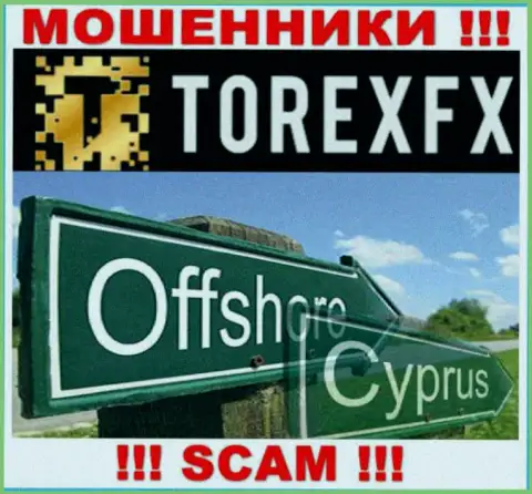 Юридическое место базирования Torex FX на территории - Кипр