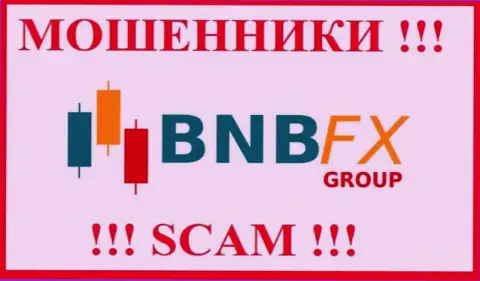 Логотип МОШЕННИКА БНБ ЭфИкс