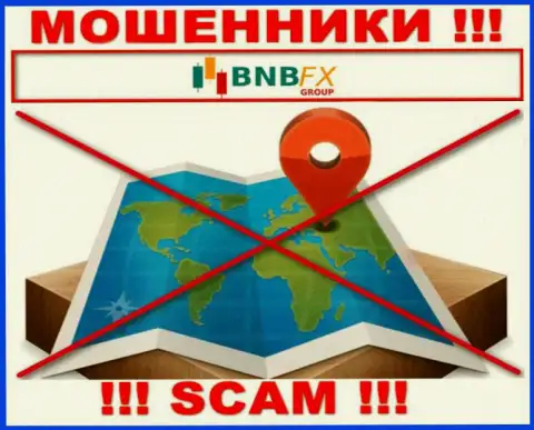 На интернет-сервисе БНБЭфИкс напрочь отсутствует информация относительно юрисдикции указанной конторы