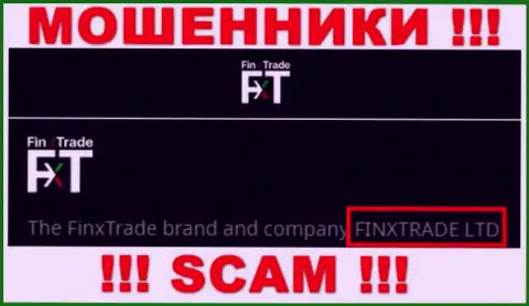 Finx Trade Ltd - это юр. лицо мошенников Finx Trade