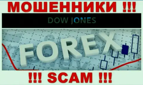 Dow Jones Market говорят своим наивным клиентам, что оказывают свои услуги в области FOREX