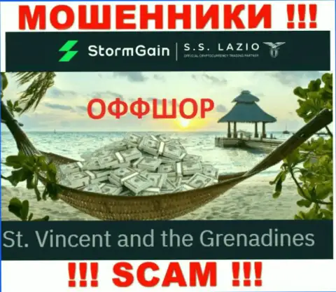 Сент-Винсент и Гренадины - здесь, в оффшоре, пустили корни мошенники StormGain