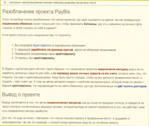 PayBis финансовые вложения отдавать отказывается, так что пытаться не стоит (обзор)