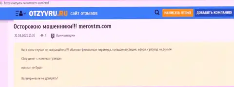 Обзор проделок scam-проекта Meros TM - это ВОРЮГИ !!!