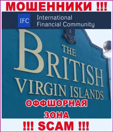 Официальное место регистрации InternationalFinancialConsulting на территории - British Virgin Islands