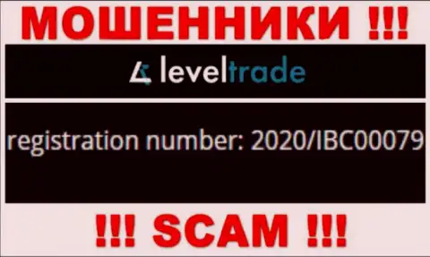 LevelTrade оказывается имеют номер регистрации - 2020/IBC00079