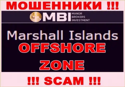Компания Manor Brokers Investment - это интернет мошенники, обосновались на территории Marshall Islands, а это оффшорная зона