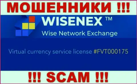 Будьте осторожны, зная номер лицензии WisenEx с их сервиса, уберечься от незаконных действий не выйдет - это МОШЕННИКИ !!!