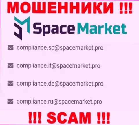 На е-мейл, показанный на сайте мошенников SpaceMarket, писать не надо - АФЕРИСТЫ !!!
