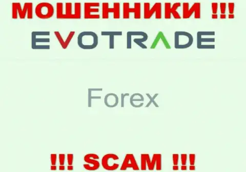 Evo Trade не внушает доверия, FOREX - это конкретно то, чем занимаются данные мошенники