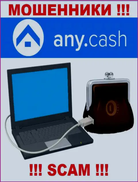 Any Cash - это МОШЕННИКИ, вид деятельности которых - Цифровой кошелек