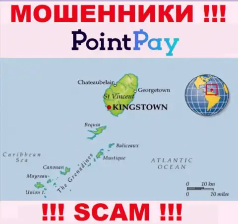 PointPay - это интернет-кидалы, их адрес регистрации на территории St. Vincent & the Grenadines