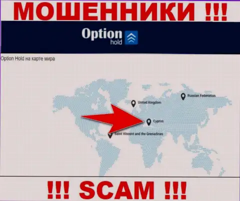 Option Hold LTD - это интернет-мошенники, имеют офшорную регистрацию на территории Cyprus