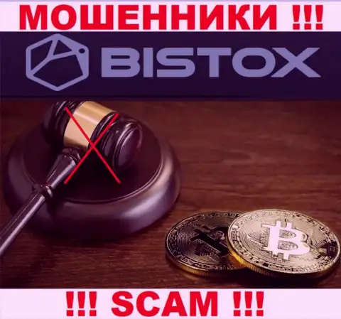 На портале мошенников Bistox Com Вы не отыщите информации о их регуляторе, его просто НЕТ !