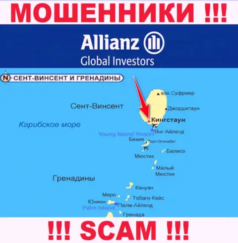 AllianzGI Ru Com беспрепятственно оставляют без денег, т.к. находятся на территории - Kingstown, St. Vincent and the Grenadines