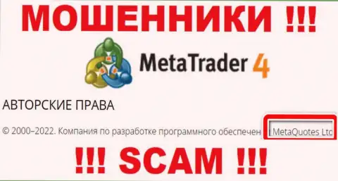 MetaQuotes Ltd - это руководство преступно действующей организации МетаТрейдер 4