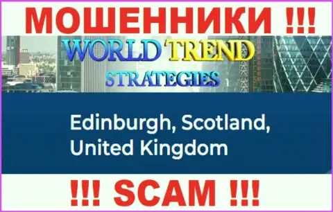 С организацией WorldTrendStrategies довольно-таки рискованно сотрудничать, так как их адрес регистрации в офшоре - Edinburgh, Scotland, United Kingdom