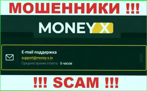 Не стоит связываться с жуликами MoneyX через их электронный адрес, показанный на их web-сайте - оставят без денег