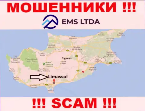 Мошенники EMSLTDA Com зарегистрированы на оффшорной территории - Limassol, Cyprus