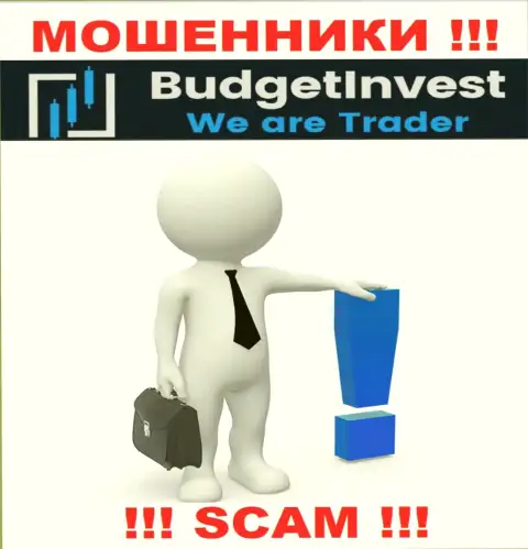 BudgetInvest - интернет мошенники !!! Не говорят, кто ими управляет