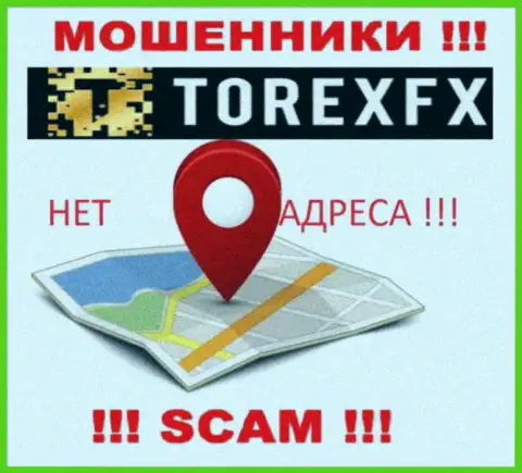 TorexFX не засветили свое местоположение, на их сайте нет данных об адресе регистрации